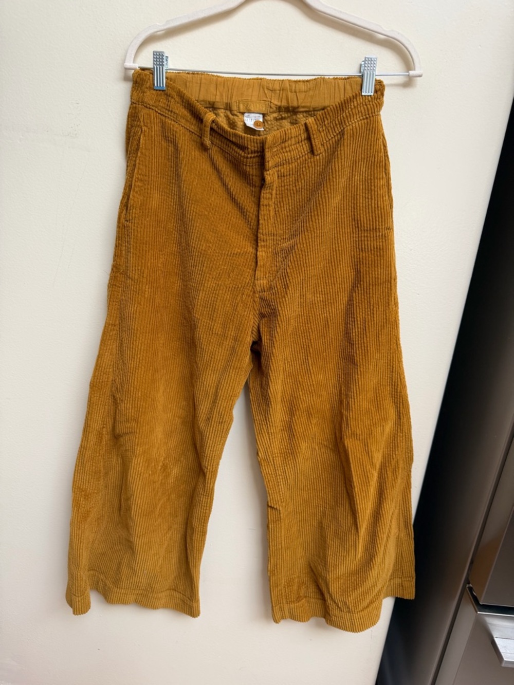 CP Shades Corduroy Extra Wide-Leg Pants in Mustard